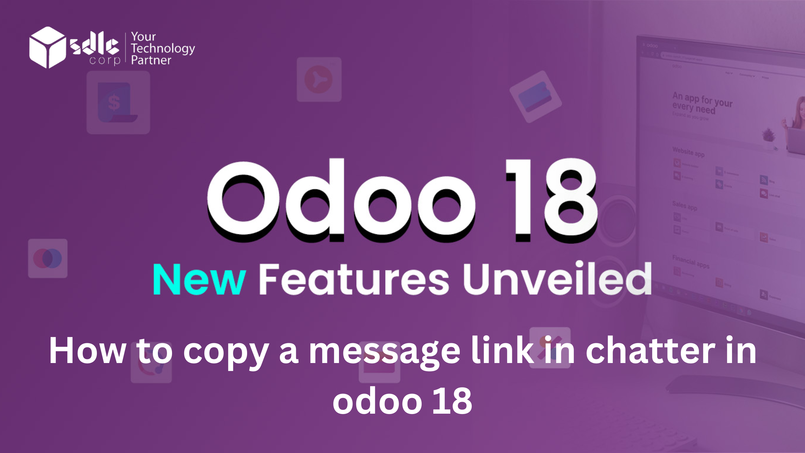 How to copy a message link in chatter in odoo 18