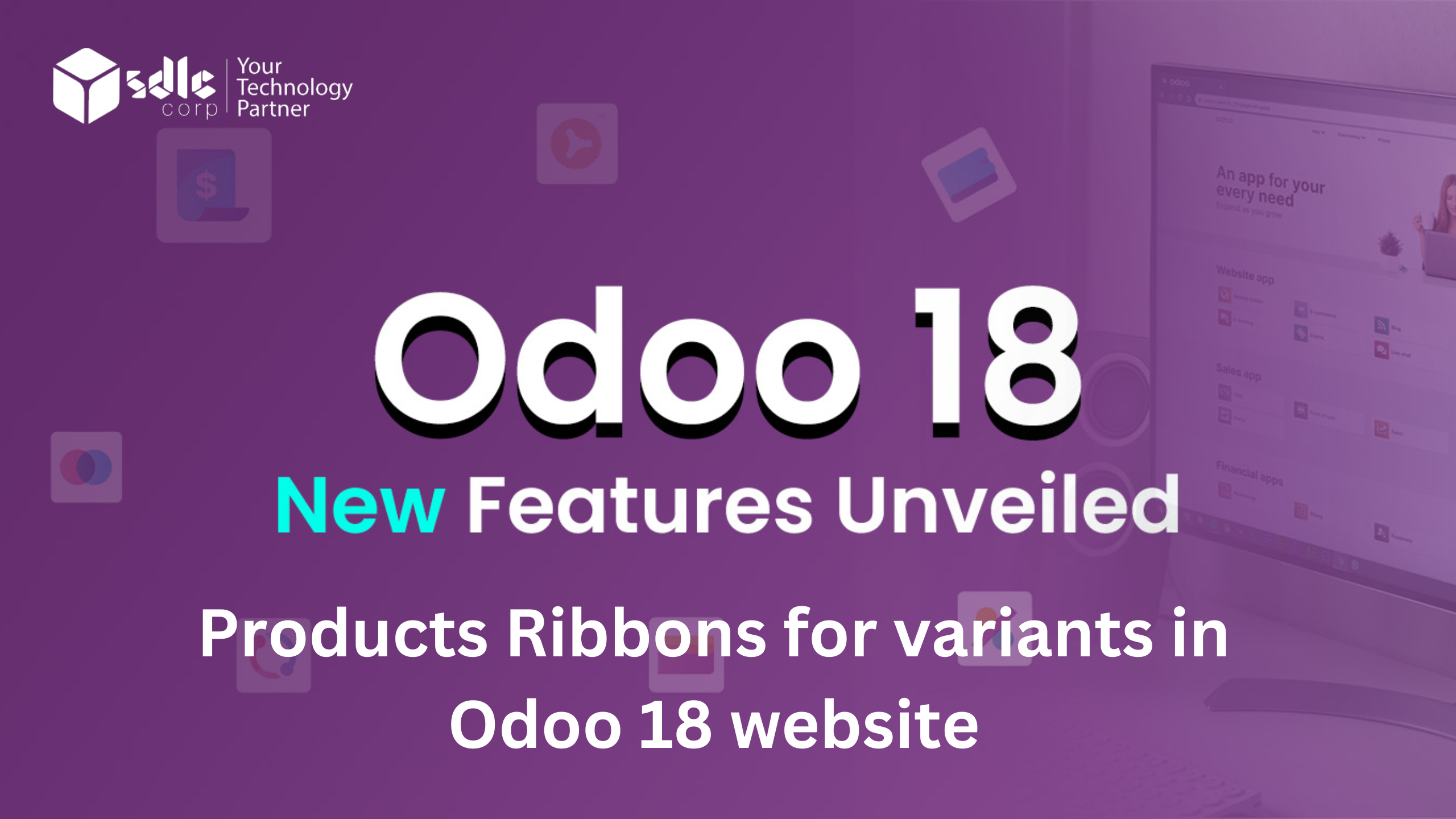 Products Ribbons for variants in Odoo 18 website
